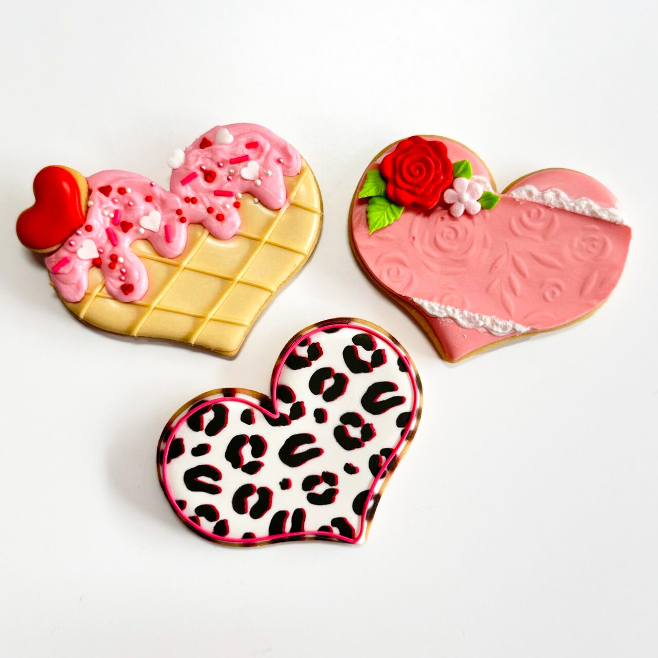 Heartfelt Delights: A Cookie Decorating Trio